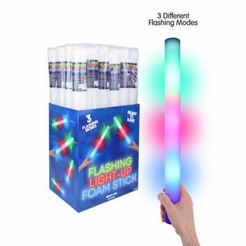 Bastões de Espuma LED - Bastão de Festa Multicolor em Display (24 un.)