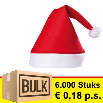 ***OFERTA REVENDA*** GORRO DE NATAL MODELO STANDARD (6.000 unid.)
