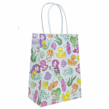 Sacos de Presente em Papel Sereia - 12 Unidades