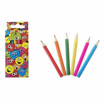 Conjunto de lápis de cor Smiley (6 peças) - Expositor 24 unidades