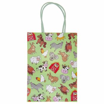 Sacos de Presente de Papel Animais da Quinta (12 Unidades)