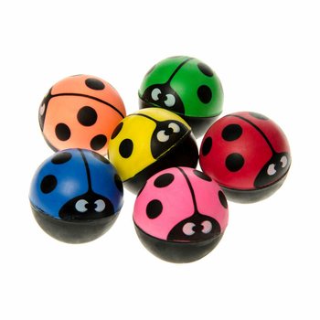 Bola Saltitona Joaninha &Oslash; 3,2 cm em Display (48 un)