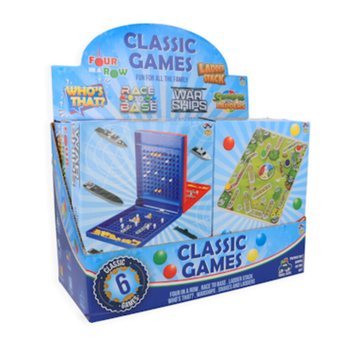 JOGOS DE VIAGEM CL&Aacute;SSICOS - EM EXPOSITOR (6 unid.)