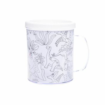 Conjunto de 2 Copos de Dinossauro para Colorir