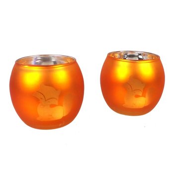Conjunto de 2 suportes para velas de chá raposa (12 conj.)