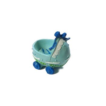 Topper de Bolo de Nascimento - Carrinho de Bebé - Azul (2 un.)