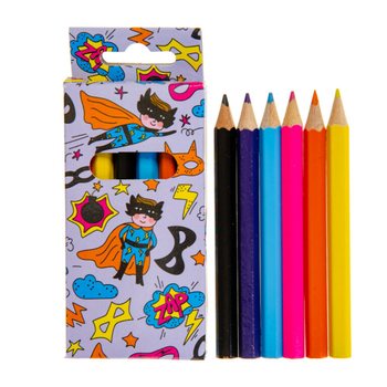 Conjunto de 6 Lápis de Cor - Super-herói (24 un.)
