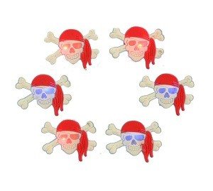 Crachá Pirata Luminoso (15 un.)