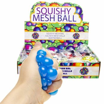 BOLA SQUISHY - Diâmetro: 5 CM - CORES VIVAS MIX NO DISPLAY (24 ud.)