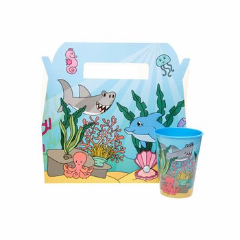 Caixa de Menu Mar / Oceano - 22.5 x 12 x 9.5 cm (24 un.)