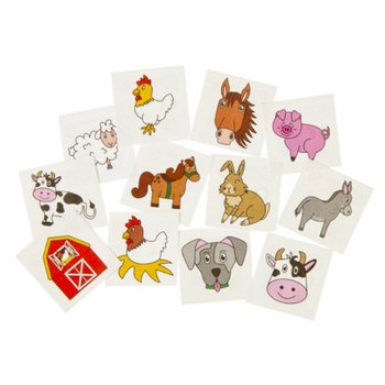 Tatuagens Tempor&aacute;rias Divertidas - Quinta (Expositor com 48 packs x 12 tat.)