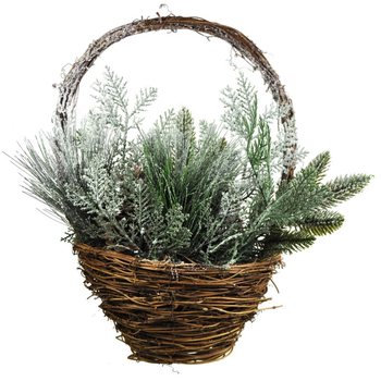 CESTA DE NATAL DE LUXO GRANDE / PENDURANTE DE PORTA (4 un.)