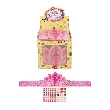 Coroas de Princesa de Cartão Ajustáveis em Expositor (84 unid.)