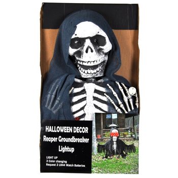 ESQUELETO REAPER GROUNDBREAKER COM ILUMINA&Ccedil;&Atilde;O 50 CM