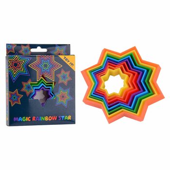 JOGO FIDGET 3D MAGIC STAR - FORMA MÁGICA 3D - MAGIC FIDGET 3D - EM CAIXA (24 un.)