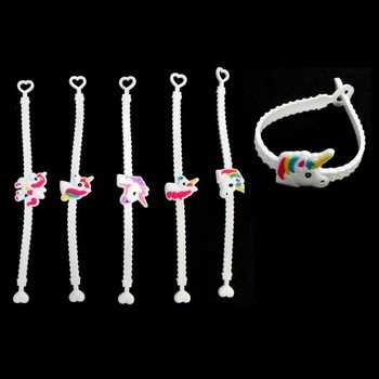 PULSEIRAS DE UNICÓRNIO EM SILICONE PARA CRIANÇAS (12 un.)