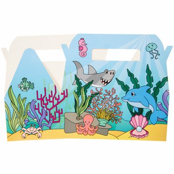 Caixa de Menu Mar / Oceano - 22.5 x 12 x 9.5 cm (24 un.)