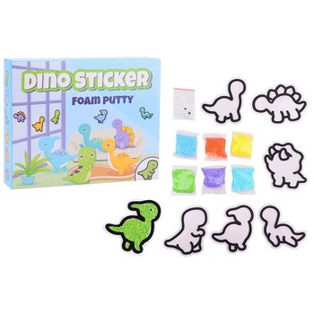 AUTOCOLANTES DINO - CONJUNTO FOAM PUTTY - CRIA OS TEUS AUTOCOLANTES DE ESPUMA (24 un.)
