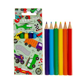 CONJUNTO DE 6 LÁPIS DE COR - VEÍCULOS (24 un.)