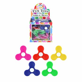Fidget Spinners de Plástico em Display - Cores Sortidas (100 un.)