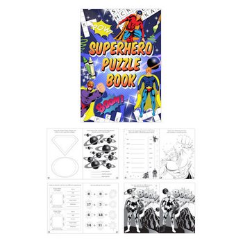 LIVRO DE PUZZLES SUPER-HERÓIS (48 un)