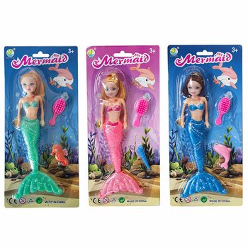 Boneca Sereia em Cartão (6 un.)
