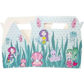 Caixa de Menu Infantil Sereia - 22,5 x 12 x 9,5 cm (24 un.)