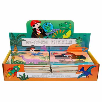 Mix de Puzzles de Madeira para Rapazes em Display (24 un.)