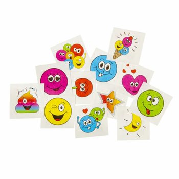 Tatuagens Tempor&aacute;rias Smiley - Expositor 48 Packs