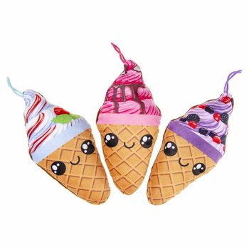 CONE DE GELADO DE PELÚCIA (24 un.)