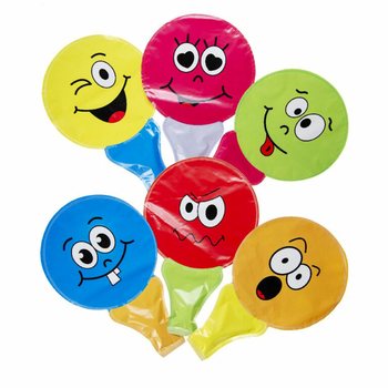 BAL&Otilde;ES DE M&Atilde;O SMILEY AUTOINFL&Aacute;VEIS (48 unid.)