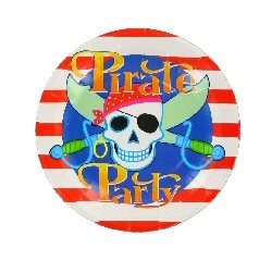 PRATOS DE ANIVERSÁRIO PIRATAS (6x12 un.)