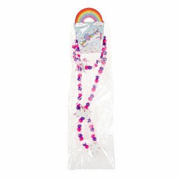 Conjunto de Colar e Pulseira de Unic&oacute;rnio em Madeira para Crian&ccedil;a (48 un.)