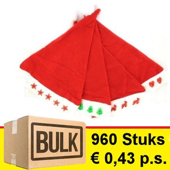 *** OFERTA EM LOTE *** PACK SORTIDO GORROS DE NATAL LED (960 un.)