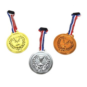 Conj. de 3 medalhas em cart&atilde;o (12 un.)