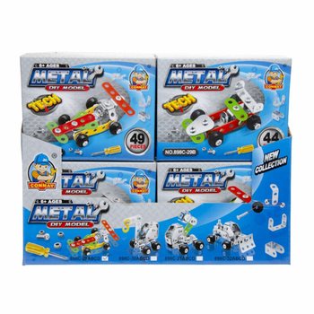 Kit de Constru&ccedil;&atilde;o de Carro de Corrida em Metal (Expositor 24 unid.)