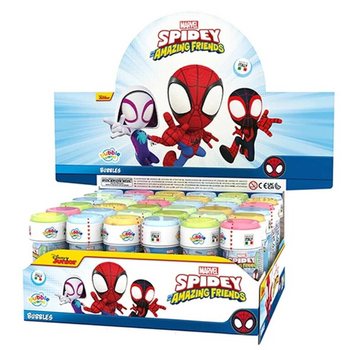 Bolas de Sabão Spidey Spiderman Amazing Friends - 60ml - Expositor (36 un.)
