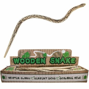 Serpente de Madeira Articulada - 50cm - Display (24 unidades)