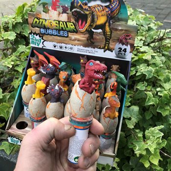 Varinhas de Bolhas de Sabão Dinossauro 3D (Display de 24 unidades)