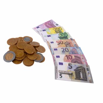 HOME SHOPPING - DINHEIRO DE BRINCAR EURO E NOTAS EM CART&Atilde;O (6 un.)