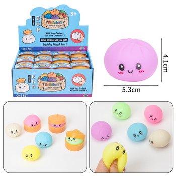 RAGE - Squishy Bun Dumplings PEQUENO (5.3x5.3x4.1 cm) - Fidget Toy Viral 2026 (24 un.)