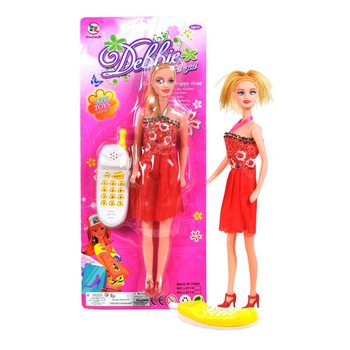 BONECA DEBBY COM TELEFONE EM CARTÃO (6 un.)