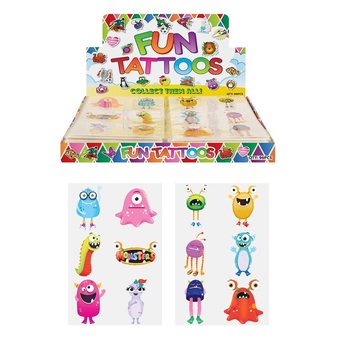 Tatuagens Divertidas – Modelo: Monstros (96 un.)