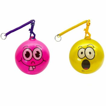 BOLA SMILEY COM CORDA / BOLA BUNGEE &Oslash;23 cm (10 un.)