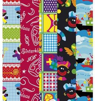 Rolos de Papel de Embrulho de S&atilde;o Nicolau Sinterklaas 250 x 50 cm (5 un.)
