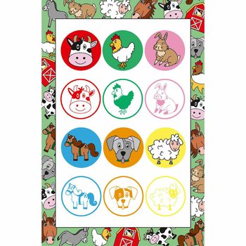 Carimbos Animais da Quinta em Display (60 unidades)