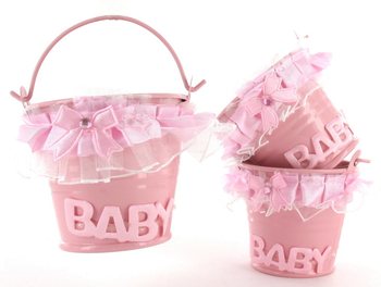 BALDE DE DECORAÇÃO - ROSA BEBÉ (12 un.)