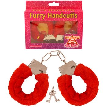 ALGEMAS SEXY DE PELUCHE VERMELHO (6 un.)