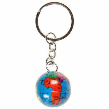 PORTA-CHAVES GLOBO TERRESTRE METAL (48 un.)