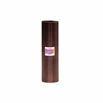 ROLO DE ORGANZA - 28 Cm x 25 METROS - COR CASTANHO CHOCOLATE (1 un.)